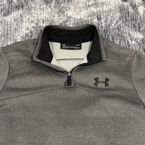 Under Armour Charcoal Quarter-Zip Pullover VGUC - Picture 4 of 9
